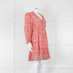 Velvet By Graham & Spencer Pink Floral Cotton Dress