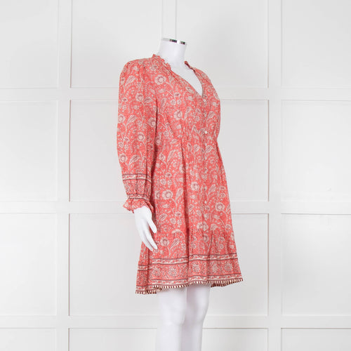 Velvet By Graham & Spencer Pink Floral Cotton Dress