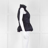 Carolina Herrera Navy Blue Fitted Down Gilet