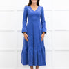 Aspiga Blue Corduroy Prairie Dress