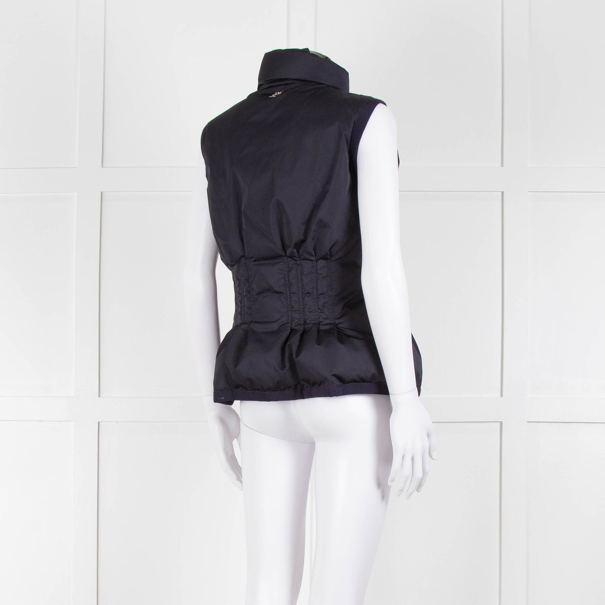 Carolina Herrera Navy Blue Fitted Down Gilet