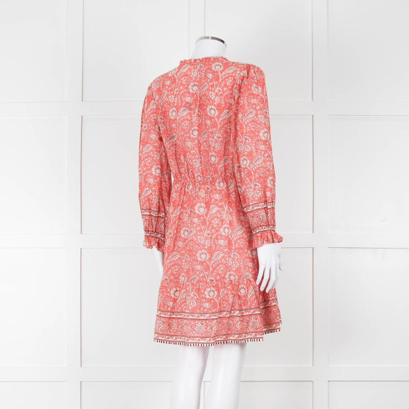Velvet By Graham & Spencer Pink Floral Cotton Dress