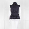 Carolina Herrera Navy Blue Fitted Down Gilet