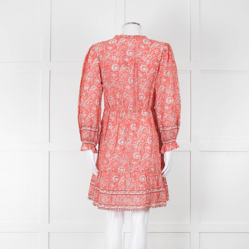 Velvet By Graham & Spencer Pink Floral Cotton Dress
