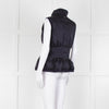 Carolina Herrera Navy Blue Fitted Down Gilet