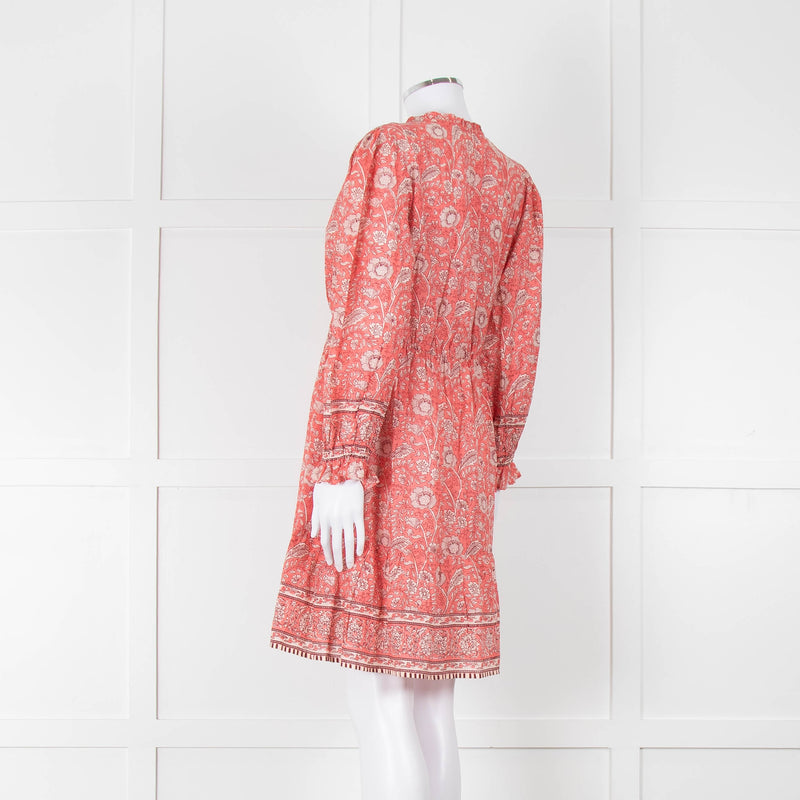 Velvet By Graham & Spencer Pink Floral Cotton Dress