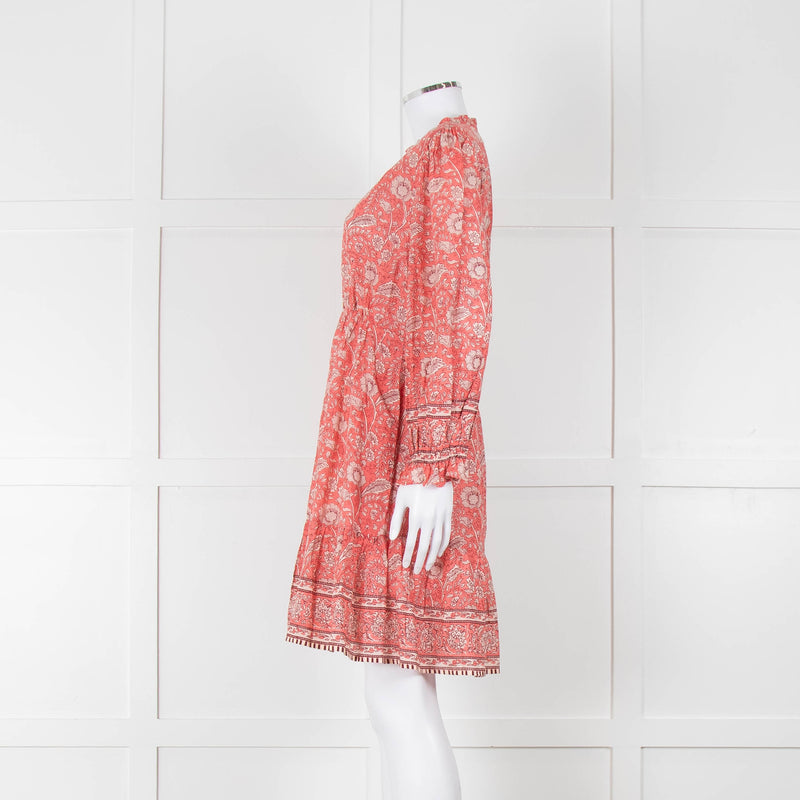 Velvet By Graham & Spencer Pink Floral Cotton Dress
