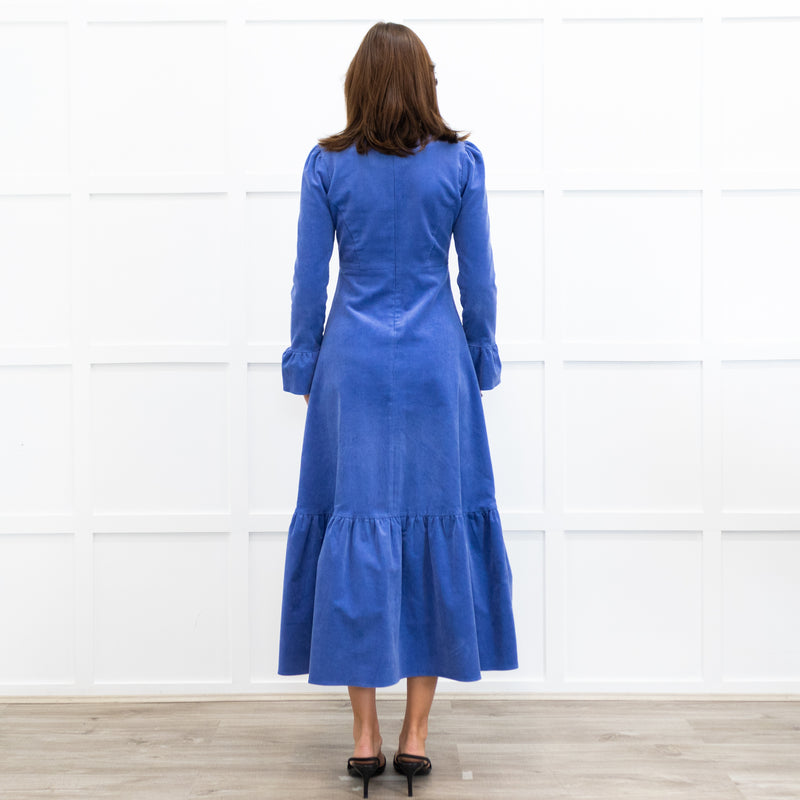 Aspiga Blue Corduroy Prairie Dress