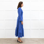 Aspiga Blue Corduroy Prairie Dress