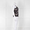 Reformation Black & White Strappy Top With Ladies Print