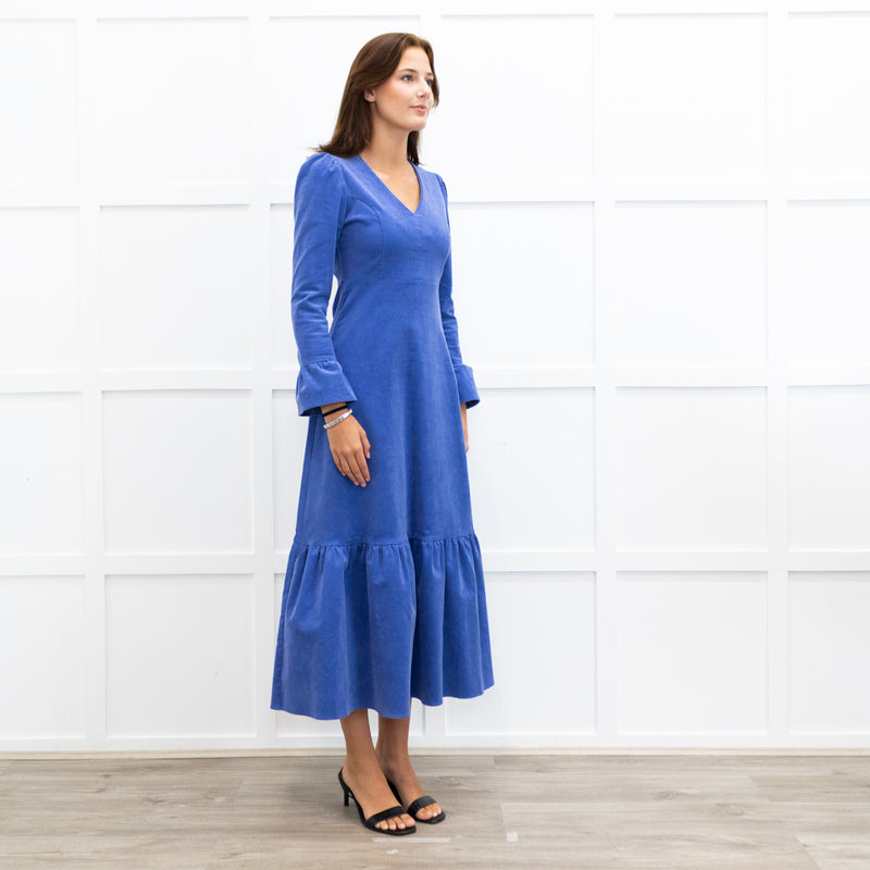 Aspiga Blue Corduroy Prairie Dress