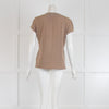 Weekend Max Mara Light Brown Top with Pleating
