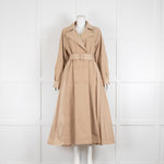 Twinswet Milano Beige Trench with Pleats