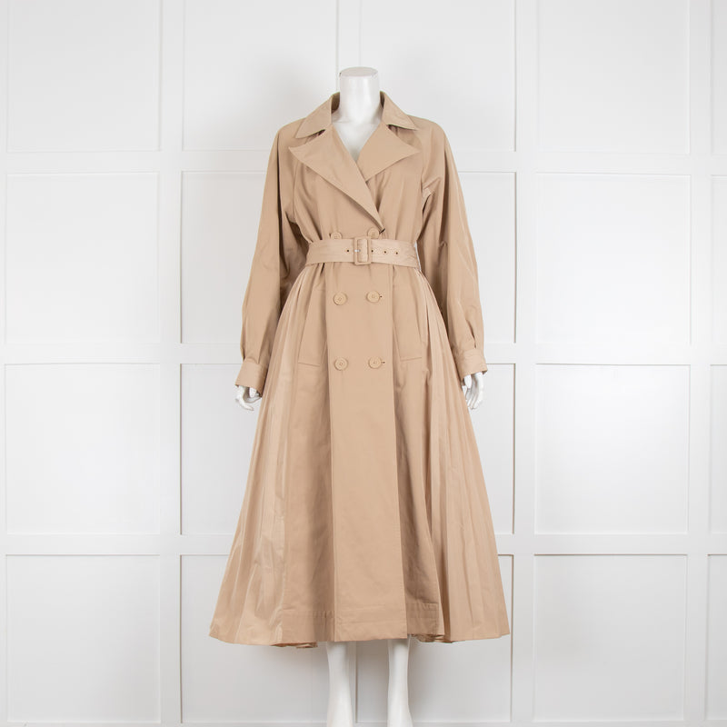 Twinswet Milano Beige Trench with Pleats