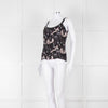 Reformation Black & White Strappy Top With Ladies Print