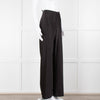 Vince Black Wide Leg Pull On Satin Trousers