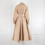 Twinswet Milano Beige Trench with Pleats