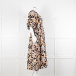 Second Female Black Patterned Print Dropped Waist Midi Dress