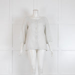 Rosso35 Light Grey Linen Blouse