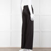 Vince Black Wide Leg Pull On Satin Trousers