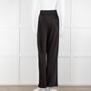 Vince Black Wide Leg Pull On Satin Trousers