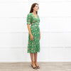 Ba&sh Plume Green Mandala Print Midi Dress