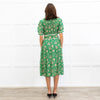 Ba&sh Plume Green Mandala Print Midi Dress