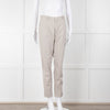 Transit Par Such Beige Trousers With Elasticated Waistband