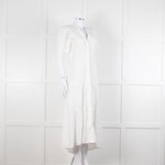 Me + Em White Broderie Anglaise Button Front Dress