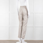 Transit Par Such Beige Trousers With Elasticated Waistband