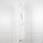 Me + Em White Broderie Anglaise Button Front Dress