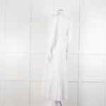 Me + Em White Broderie Anglaise Button Front Dress
