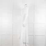 Me + Em White Broderie Anglaise Button Front Dress
