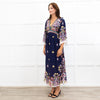 ba&sh Dark Blue Patterend Top Lufia Dress