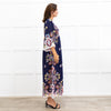ba&sh Dark Blue Patterend Top Lufia Dress