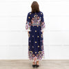 ba&sh Dark Blue Patterend Top Lufia Dress