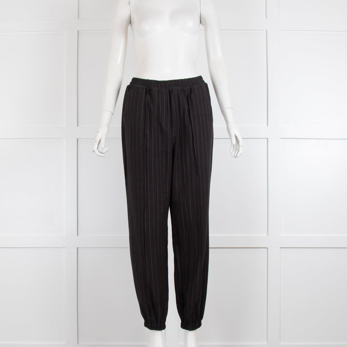 The Frankie Shop Grey Pinstripe Joggers