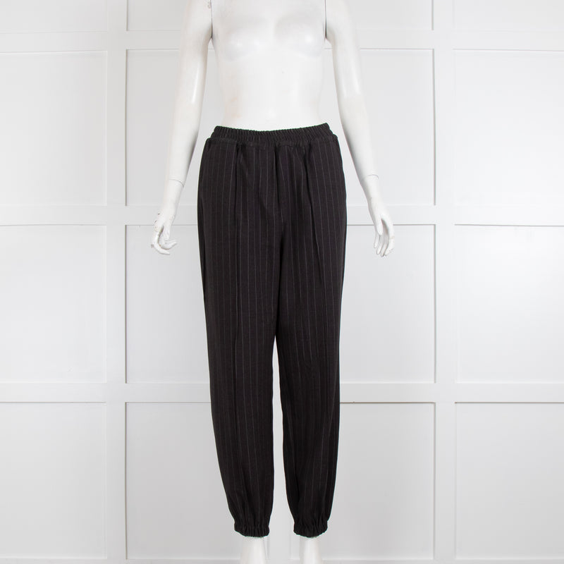 The Frankie Shop Grey Pinstripe Joggers