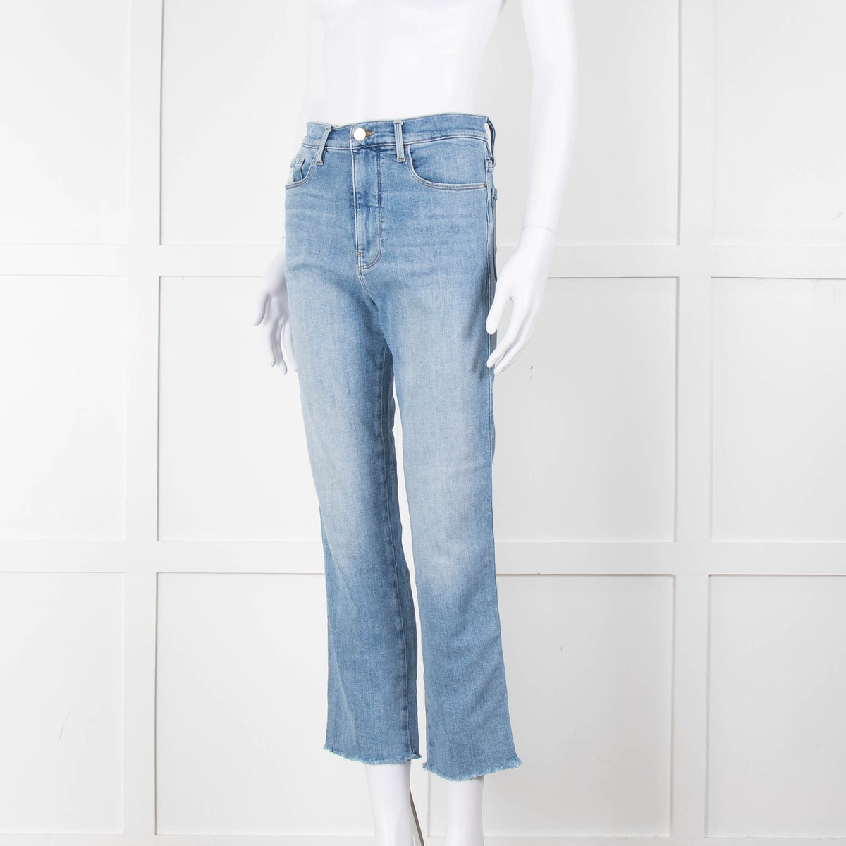 Frame Le Sylvie Crop Blue Jeans