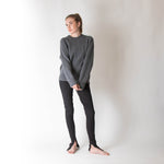 &DAUGHTER Innes Geelong Slouch Crewneck In Derby Grey