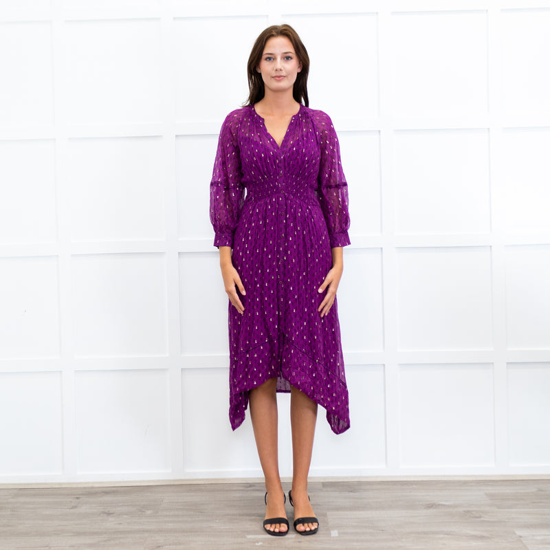 ba&sh Purple Cyana Dress