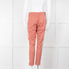 Adidas Pink Tracksuit Bottoms With White Stripe