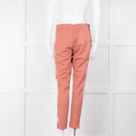 Adidas Pink Tracksuit Bottoms With White Stripe