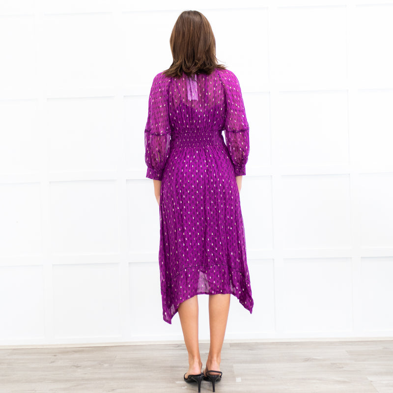ba&sh Purple Cyana Dress