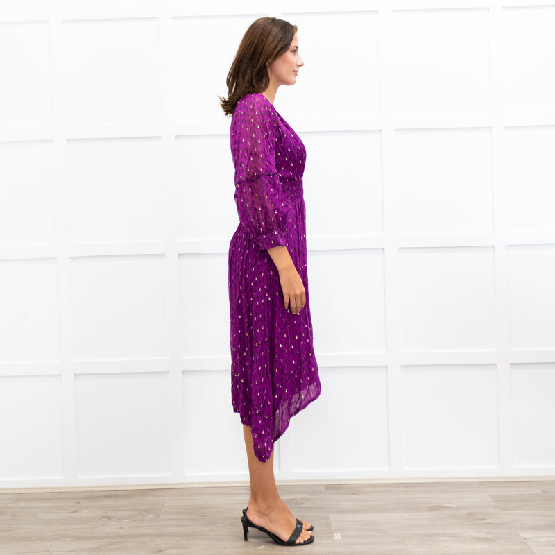 ba&sh Purple Cyana Dress