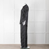 Equipment Black and Grey Animal Print Wide Leg Trousers