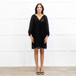 Club Monaco Black Lace Short Dress With Slip