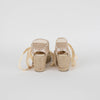 Castaner Ivory Linen Wedge Espadrille