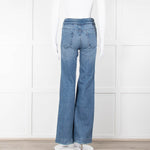 Sandro Braided Waist Wide Leg Jeans
