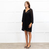Club Monaco Black Lace Short Dress With Slip